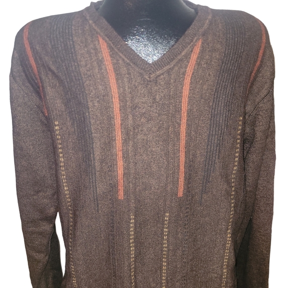 Vintage Mens Modango V Neck Wool Blend Sweater M - Picture 2 of 5